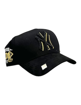 Gorra visera curva snapback casual Big Boss NY Crystal Gold para hombre
