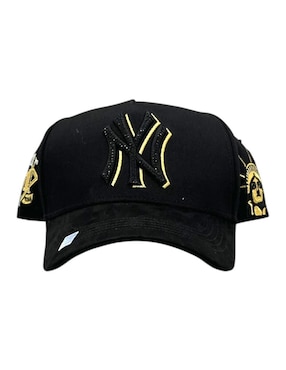 Gorra visera curva snapback casual Big Boss NY Crystal Gold para hombre