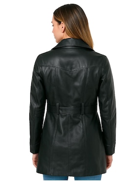 Abrigo Castelli Leather Authentic de piel para mujer