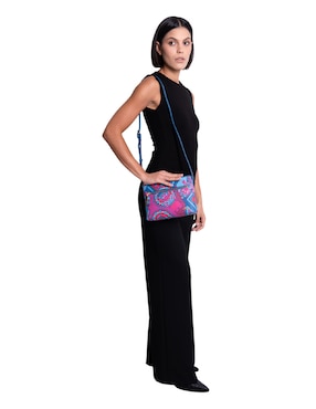 Bolsa crossbody Pineda Covalin Caritas Sonrientes De Veracruz para mujer