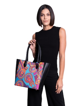 Bolsa tote Pineda Covalin Caritas Sonrientes De Veracruz para mujer