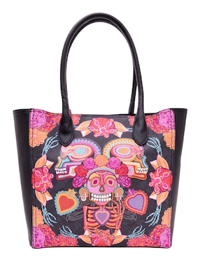 Bolsa tote Pineda Covalin Día Muertos Catrina para mujer