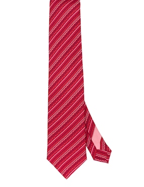 Corbata Pineda Covalin regular de seda estampado gráfico para hombre