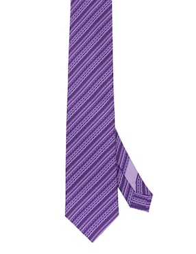 Corbata Pineda Covalin regular de seda estampado gráfico para hombre