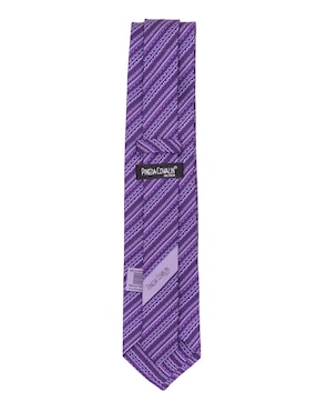 Corbata Pineda Covalin regular de seda estampado gráfico para hombre