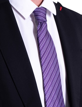 Corbata Pineda Covalin regular de seda estampado gráfico para hombre