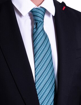 Corbata Pineda Covalin regular de seda estampado para hombre