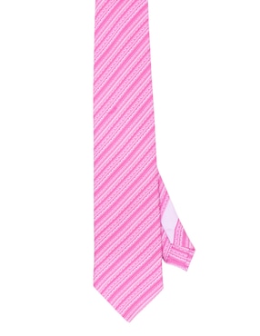 Corbata Pineda Covalin regular de seda estampado gráfico para hombre