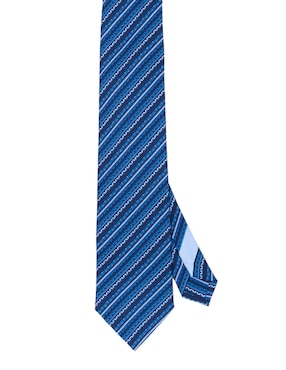 Corbata Pineda Covalin regular de seda estampado para hombre