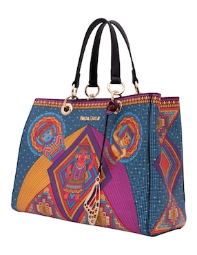 Bolsa satchel Pineda Covalin Caritas Sonrientes De Veracruz para mujer