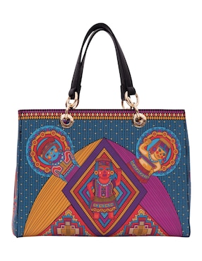 Bolsa satchel Pineda Covalin Caritas Sonrientes De Veracruz para mujer