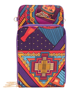 Bolsa crossbody Pineda Covalin Caritas Sonrientes De Veracruz de piel para mujer