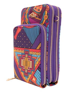 Bolsa crossbody Pineda Covalin Caritas Sonrientes De Veracruz de piel para mujer