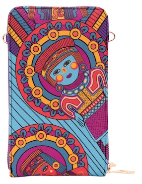 Bolsa crossbody Pineda Covalin Caritas Sonrientes De Veracruz de piel para mujer