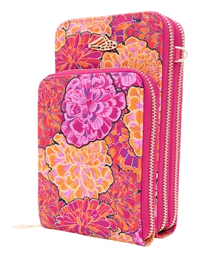 Bolsa crossbody Pineda Covalin Cempasúchil de piel para mujer