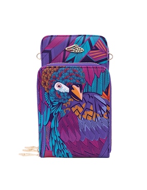 Bolsa crossbody Pineda Covalin Guacamaya de piel para mujer