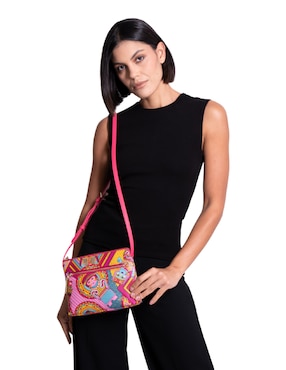 Bolsa crossbody Pineda Covalin Caritas Sonrientes De Veracruz para mujer