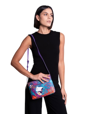 Bolsa crossbody Pineda Covalin Guacamaya para mujer