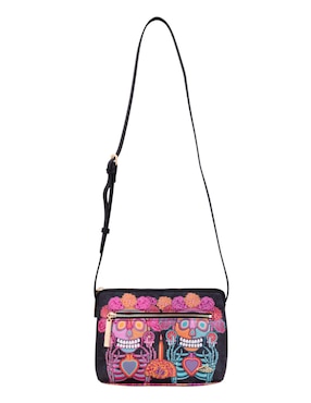Bolsa crossbody Pineda Covalin Día Muertos Catrina para mujer