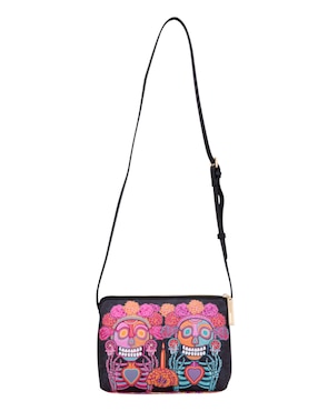 Bolsa crossbody Pineda Covalin Día Muertos Catrina para mujer