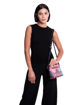 Bolsa crossbody Pineda Covalin Día Muertos Catrina para mujer