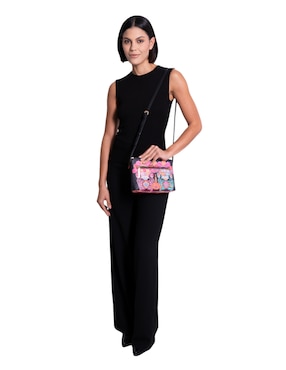 Bolsa crossbody Pineda Covalin Día Muertos Catrina para mujer