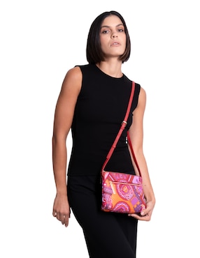 Bolsa crossbody Pineda Covalin Caritas Sonrientes De Veracruz para mujer