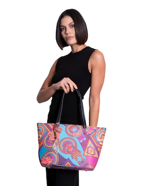 Bolsa tote Pineda Covalin Caritas Sonrientes De Veracruz para mujer