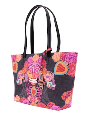 Bolsa tote Pineda Covalin Día Muertos Catrina para mujer