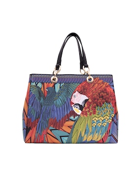 Bolsa satchel Pineda Covalin Guacamaya para mujer