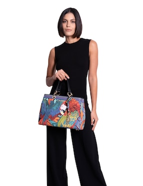 Bolsa satchel Pineda Covalin Guacamaya para mujer