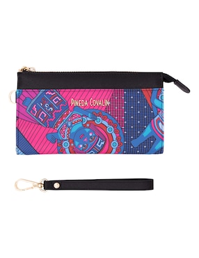 Bolsa wristlet Pineda Covalin Caritas Sonrientes de Veracruz para mujer