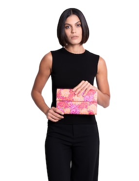 Bolsa clutch Pineda Covalin Cempasúchil para mujer