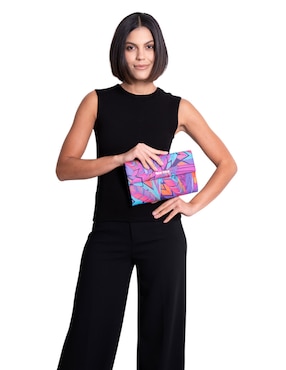 Bolsa clutch Pineda Covalin Guacamaya para mujer