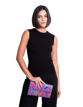 Bolsa clutch Pineda Covalin Guacamaya para mujer