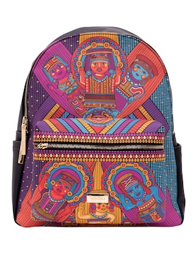 Mochila casual Pineda Covalin Caritas Sonrientes de Veracruz para mujer
