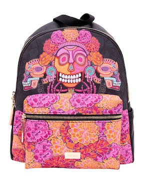 Mochila casual Día de Muertos Pineda Covalin Catrina para mujer