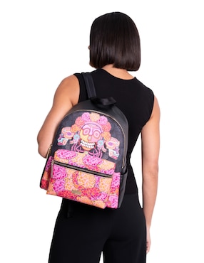 Mochila casual Día de Muertos Pineda Covalin Catrina para mujer