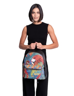 Mochila casual Pineda Covalin Guacamaya para mujer