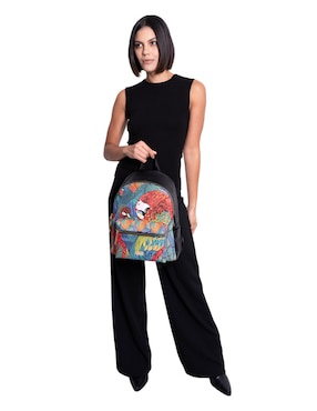 Mochila casual Pineda Covalin Guacamaya para mujer