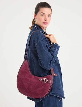 Bolsa shoulder Lauren Ralph Lauren de piel para mujer