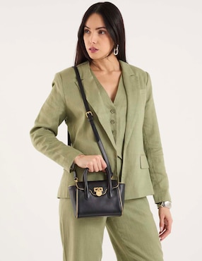 Bolsa satchel Lauren Ralph Lauren de piel para mujer