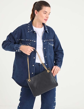 Bolsa satchel Lauren Ralph Lauren de piel para mujer