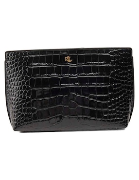 Bolsa wristlet Lauren Ralph Lauren de piel para mujer