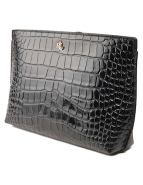 Bolsa wristlet Lauren Ralph Lauren de piel para mujer