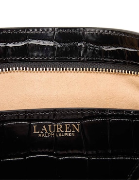 Bolsa wristlet Lauren Ralph Lauren de piel para mujer