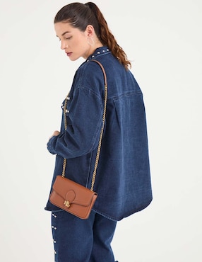 Bolsa crossbody Lauren Ralph Lauren de piel para mujer