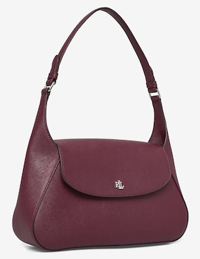 Bolsa shoulder Lauren Ralph Lauren de piel para mujer