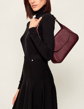Bolsa shoulder Lauren Ralph Lauren de piel para mujer