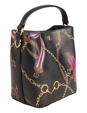 Bolsa bucket Lauren Ralph Lauren de piel para mujer